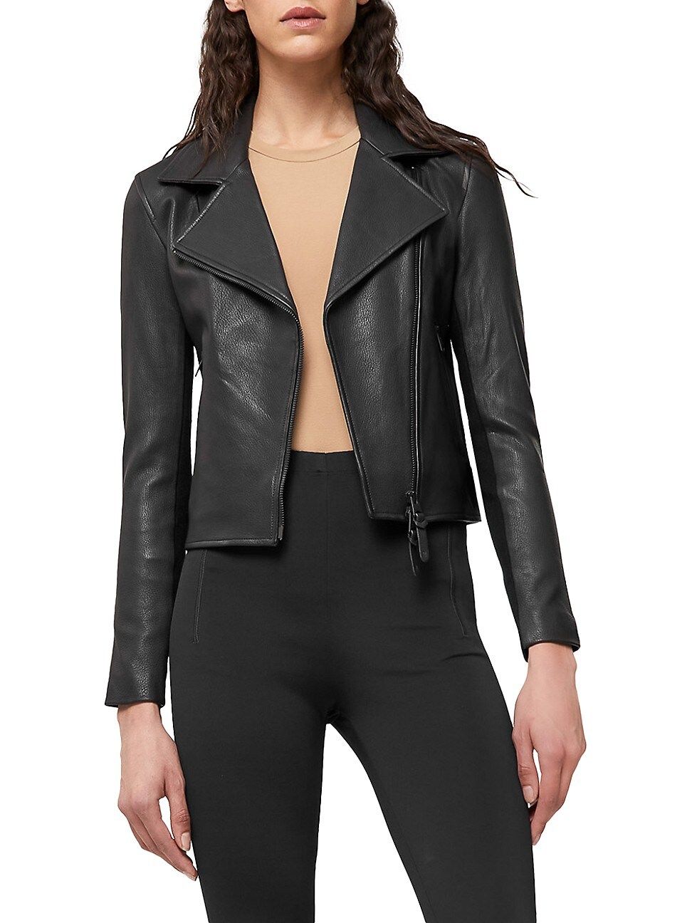 Mackage Women's Gem Asymmetrical Leather Jacket - Black - Size Medium | Saks Fifth Avenue