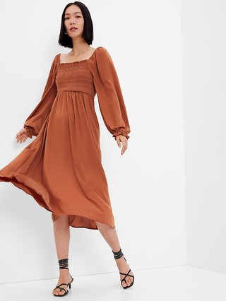Smocked Midi Dress | Gap (US)