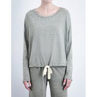 Eberjey Women's Heather Grey Jersey Pyjama Top, Size: L | Selfridges