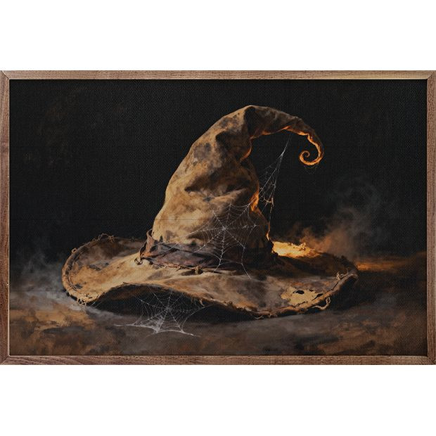 Witch Hat Framed Wall Art | Antique Farm House