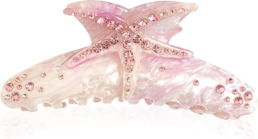 Starfish Hair Clips, Acrylic Hair Clips, Purple Claw Clip, Beach Hairs Clip, Starfish Claw for Wo... | Amazon (US)