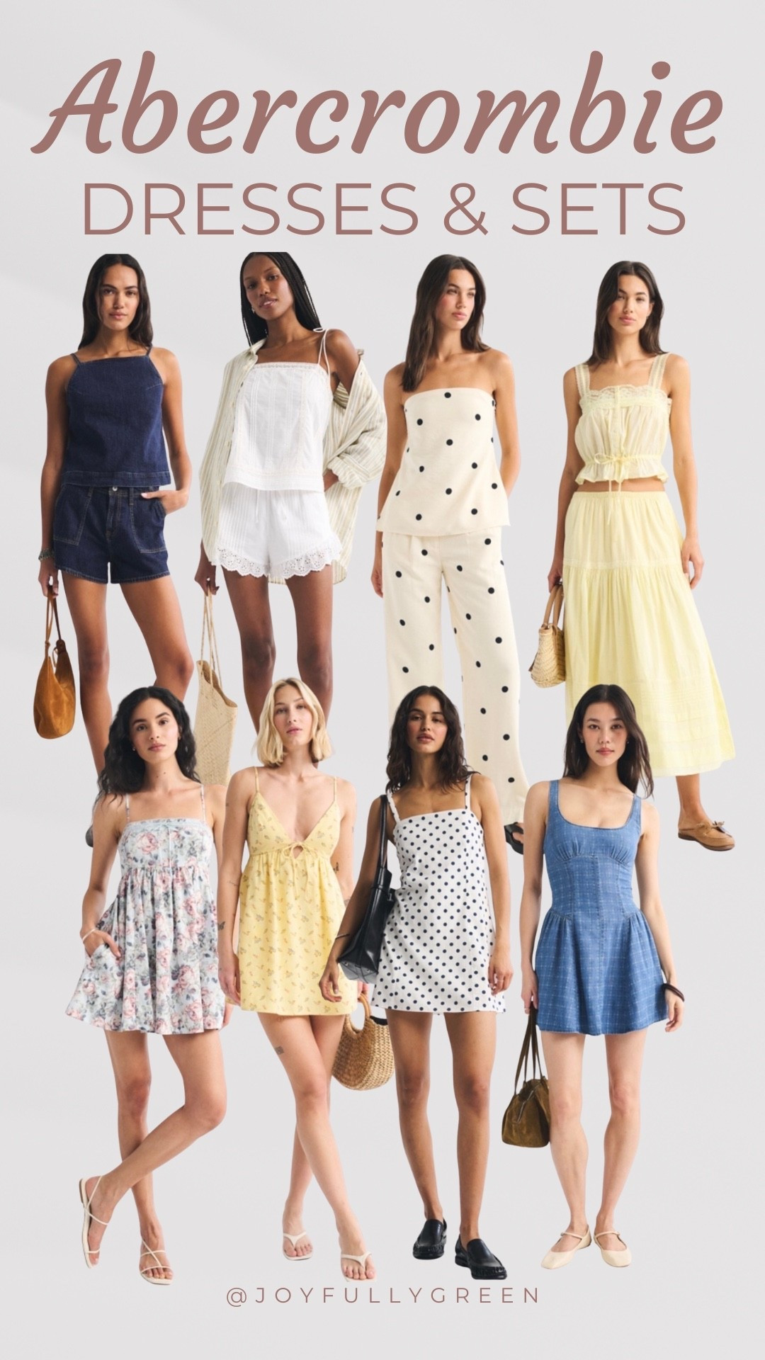 Abercrombie summer matching sets // mini dresses // vacation looks 

#LTKootd #LTKSaleAlert