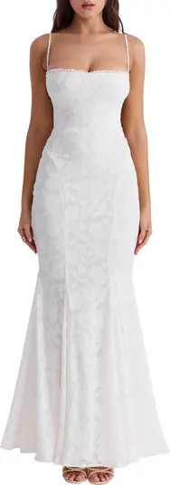 HOUSE OF CB Joan Floral Appliqué Mermaid Gown | Nordstrom | Nordstrom