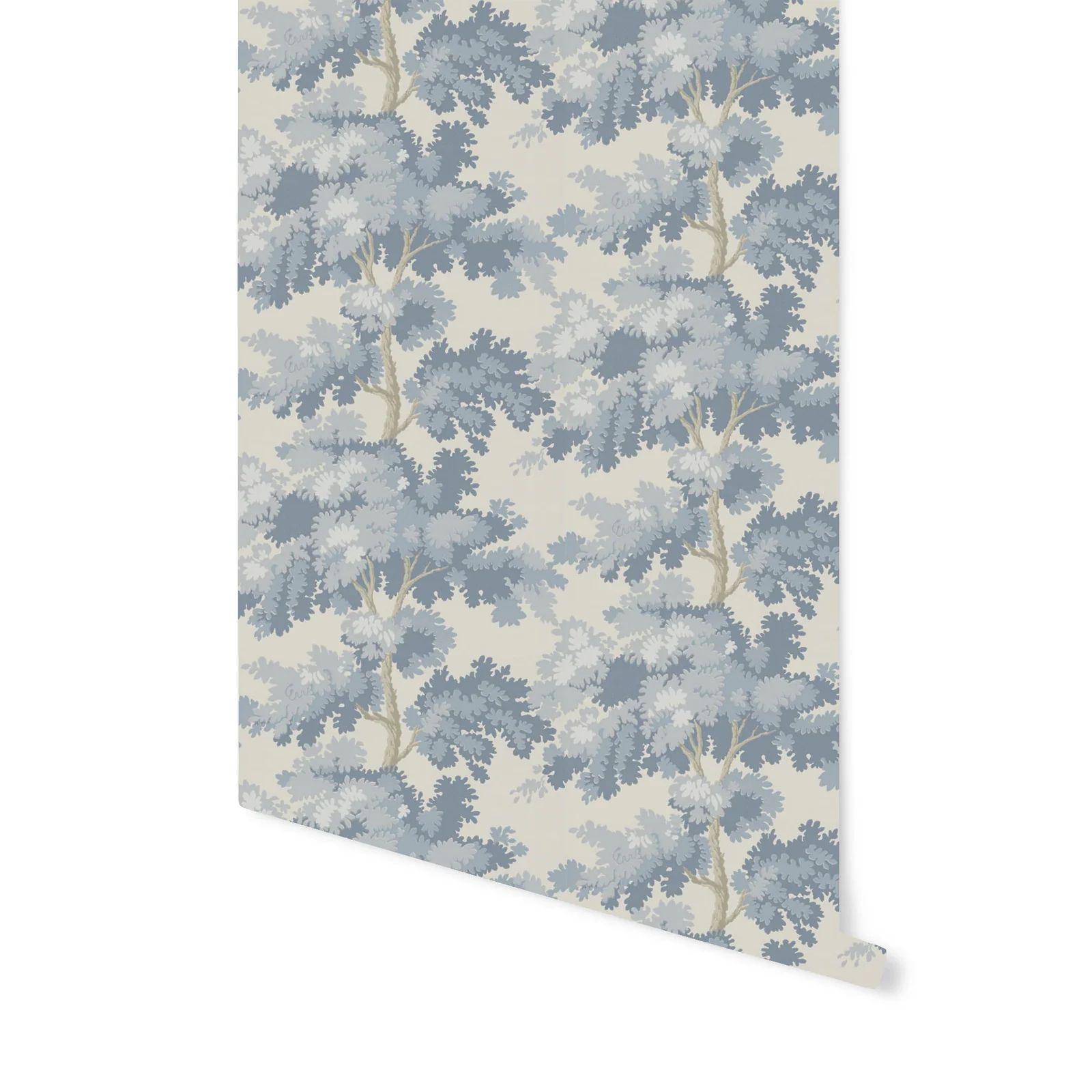 Romantic Forest in Blue Wallpaper | Brooke and Lou