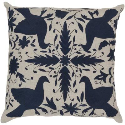 Delicate Doves Linen Throw Pillow | Wayfair North America