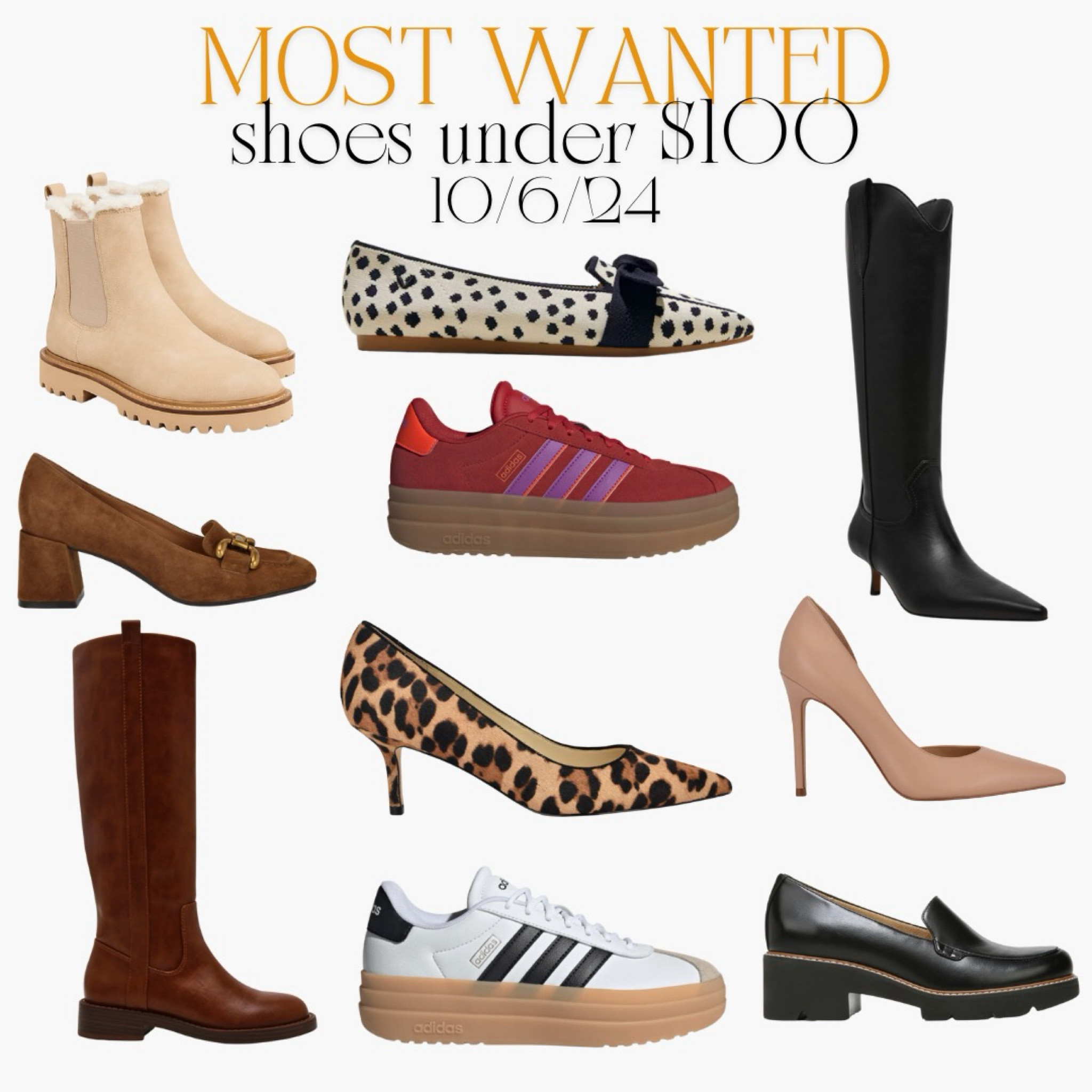 "Today’s find: Chic shoes under $100 that elevate your wardrobe without breaking the bank! 👡 From trendy sneakers to stylish heels, these picks are perfect for any occasion. 🎯 Shop affordable elegance and step up your style game!
🛍️✨ #ShoeGoals #AffordableFashion
#LTKfinds #boots #sneakers #heels #flats #leopard #leopardflats #falloutfit #fallstyle


#LTKFindsUnder100 #LTKShoeCrush