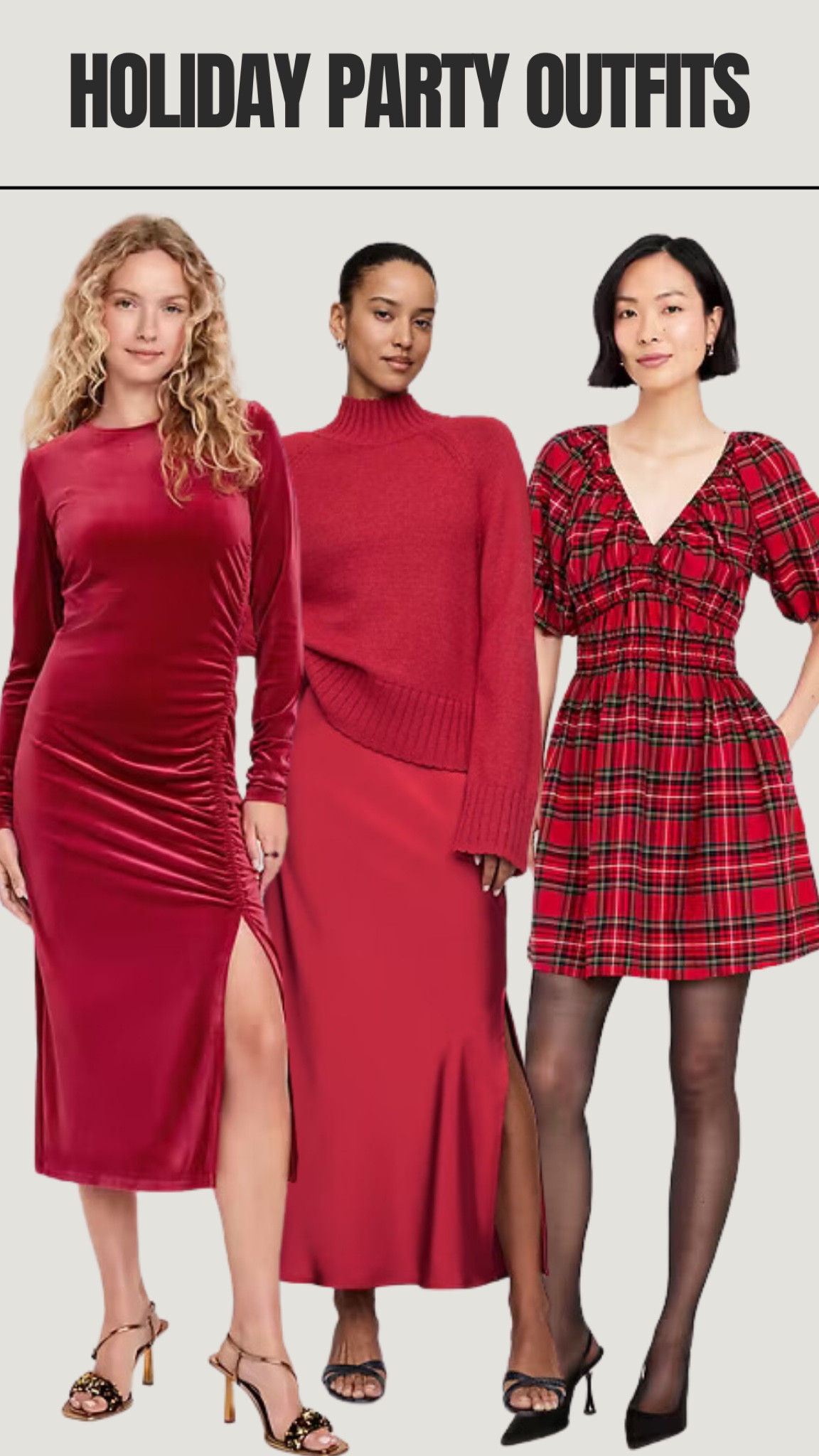 Easy and under $100 holiday party outfit inspo, obviously have a thing for red right now 

#LTKFindsUnder50 #LTKFindsUnder100 #LTKHoliday