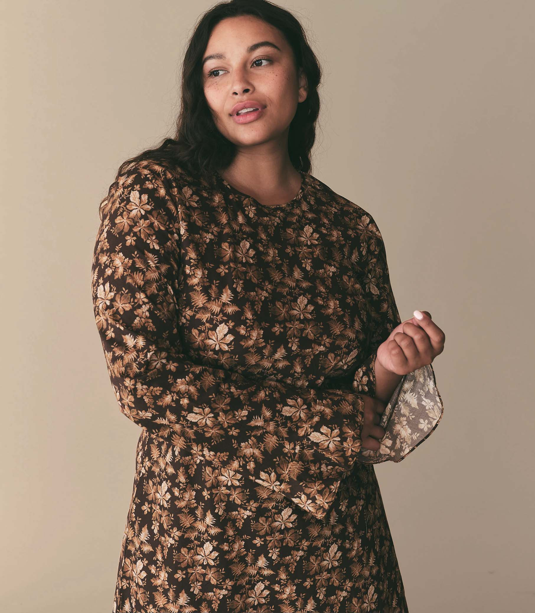 Amande Dress - Fern Grove Floral | DÔEN | DOEN