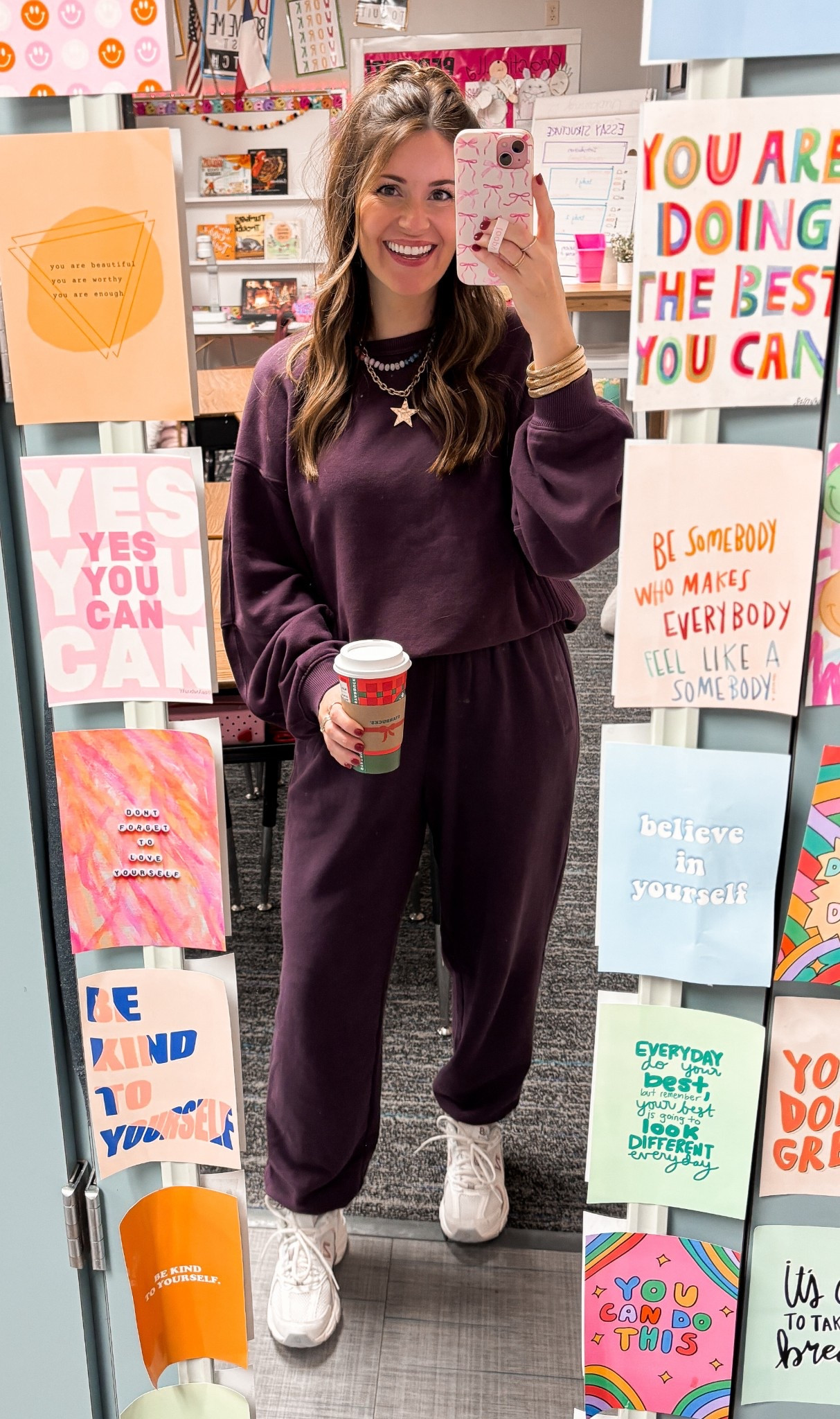 Coziest aerie set! 30% off now! 
Sweatshirt//XS
joggers//small

Cozy, comfort, matching set, new balance, aerie active, lounge 

#LTKSaleAlert #LTKCyberWeek #LTKTravel