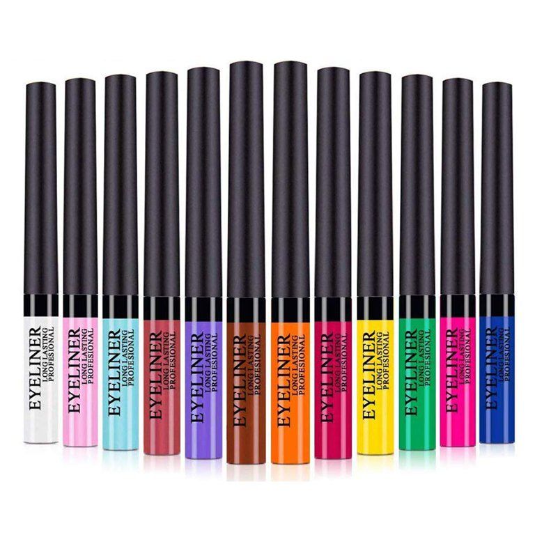 HANDAIYAN SET EYELINER DELINEADOR DE COLORES  mate 12 piezas  profesional brillante de larga dura... | Walmart (US)