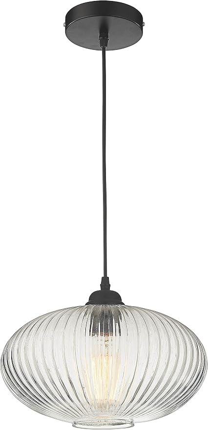 Fine Art Living GH47 Pendant Light, Matte Black | Amazon (US)