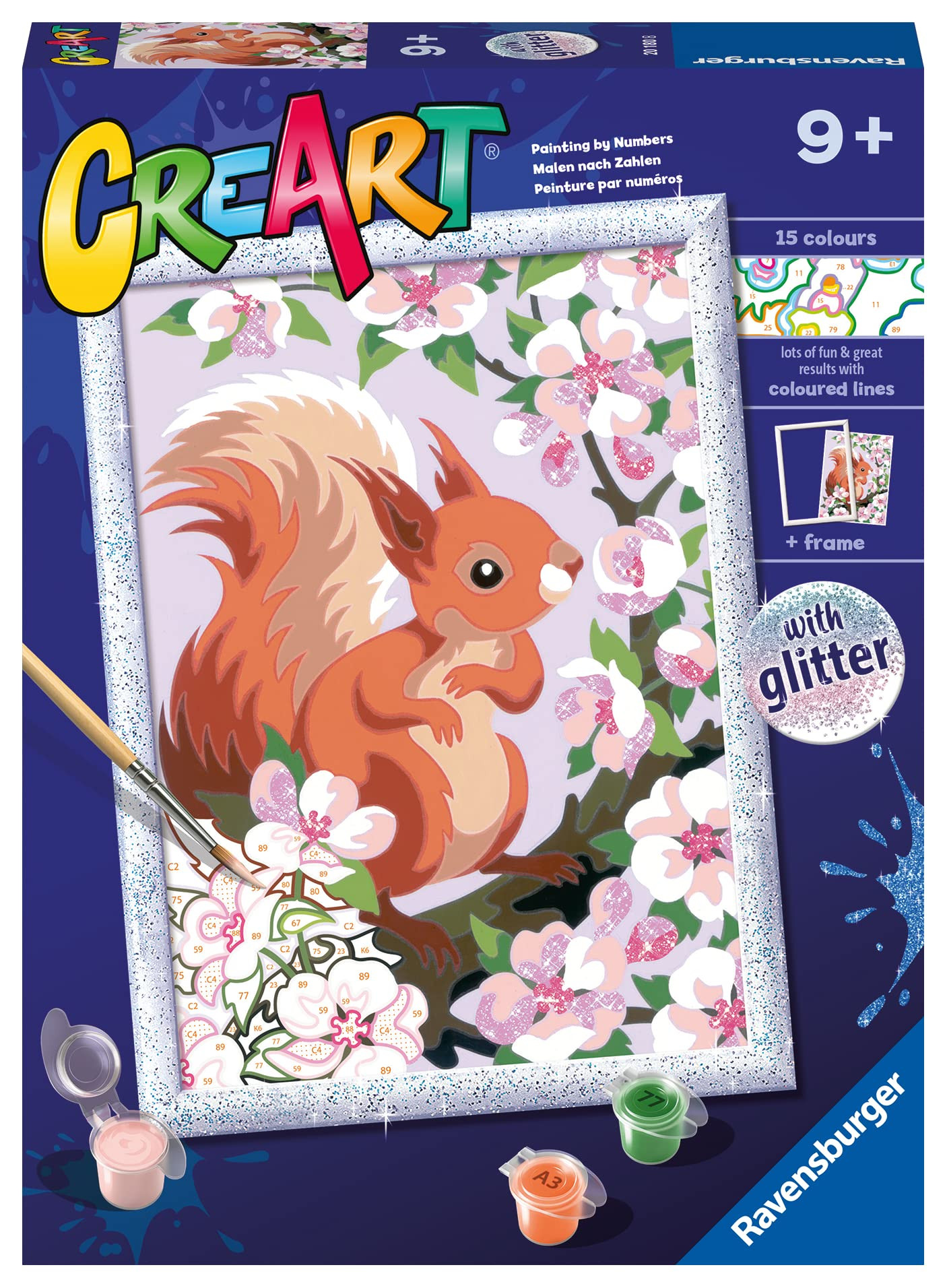 Ravensburger CreArt Spring Squirrel Paint by Numbers Kit for Kids - Painting Arts and Crafts for ... | Amazon (US)