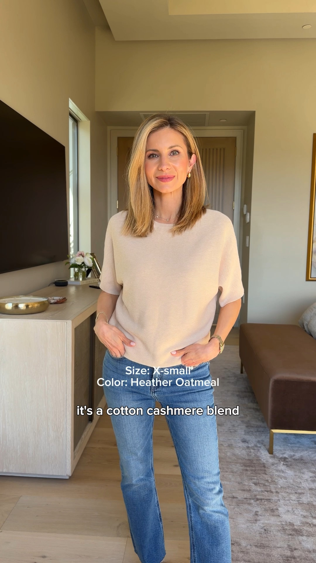 Quince Haul ✨ 
Outfit Look :

QUINCE | Lightweight Cotton Cashmere Link-Stitch Dolman Sweater - Heather Oatmeal (Xs) 
QUINCE | Bella Stretch Kick Flare Jeans - Twilight Blue Fray (25) 
ROTHY'S | The Loafer Mule

#LTKPetite #LTKOver40