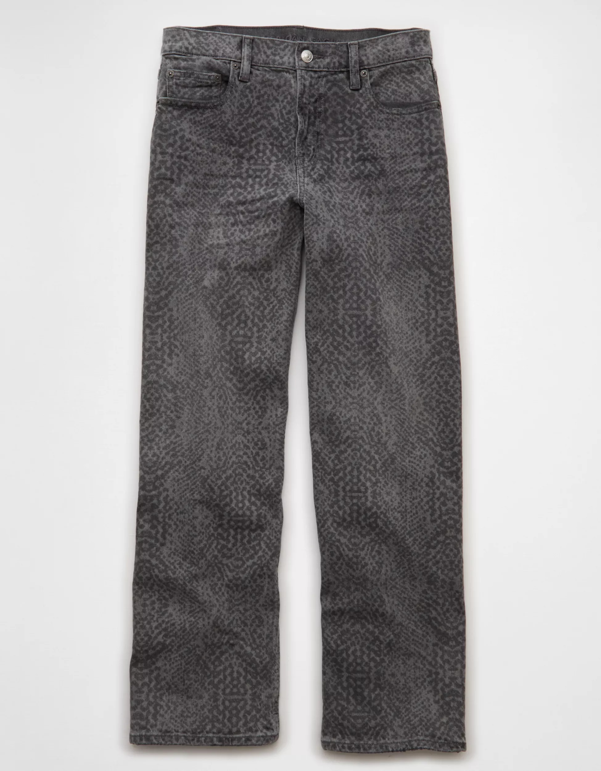 AE Stretch Snake Print High-Waisted Stovepipe Jean | American Eagle Outfitters (US & CA)