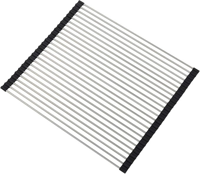 Roll Up Dish Drying Rack Over Sink Over The Sink Dish Drying Rack Kitchen Dish Drainer, Folding D... | Amazon (US)