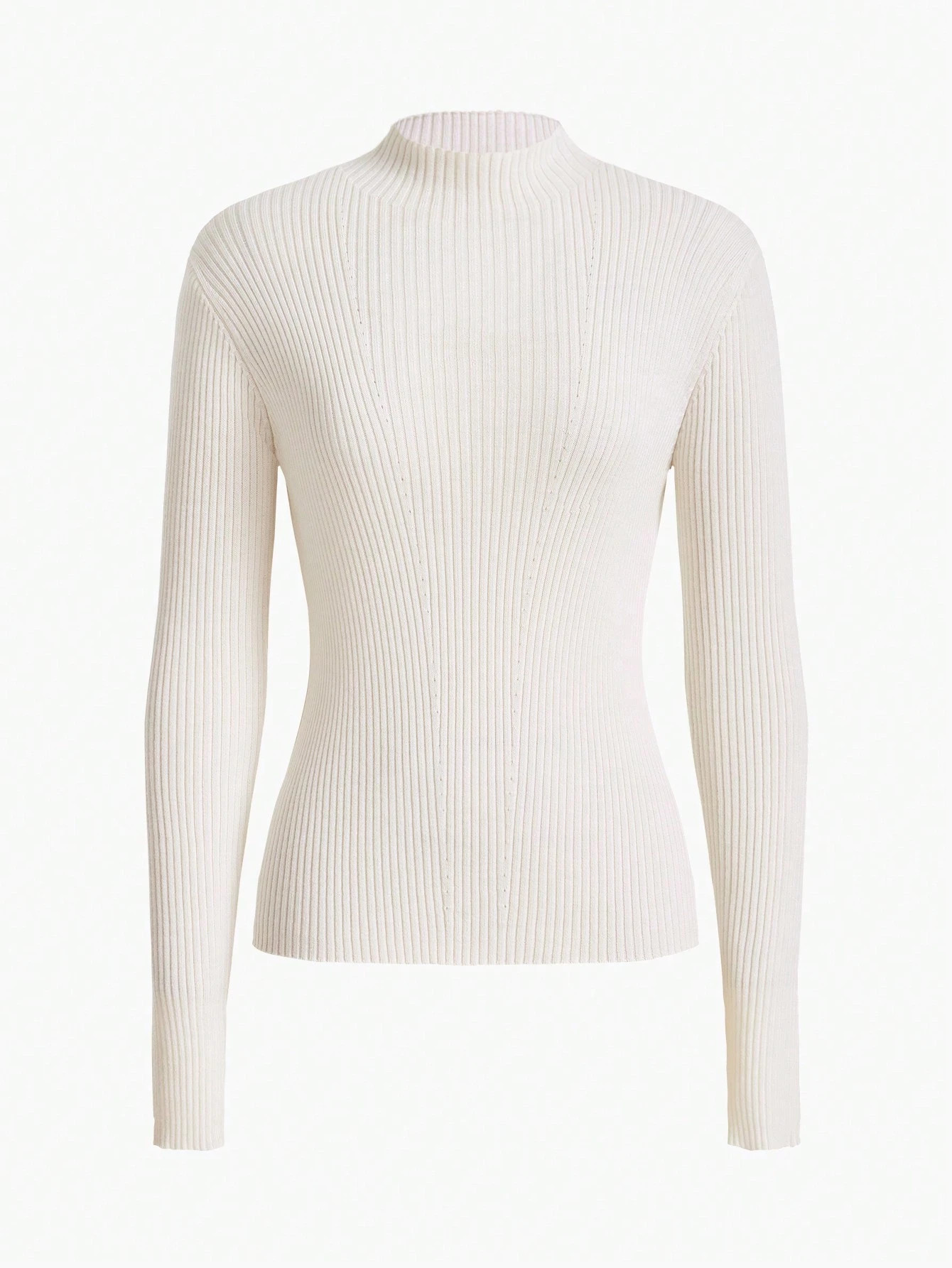 MOTF PREMIUM 100% PURE WOOL MOCK-NECK SWEATER | SHEIN