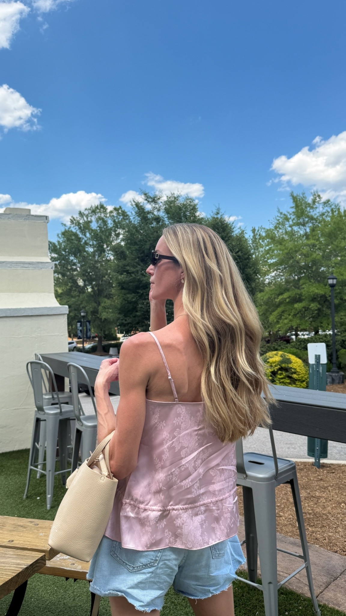 Size 2 @Reformation top (very Chloe vibes!), size 25 cutoff shorts (they flare out and are so flattering).

summer outfit, summer top, jean shorts, denim shorts, summer shorts, cutoffs, summer blouse, casual summer outfits

#LTKootd #LTKgrwm #LTKSeasonal