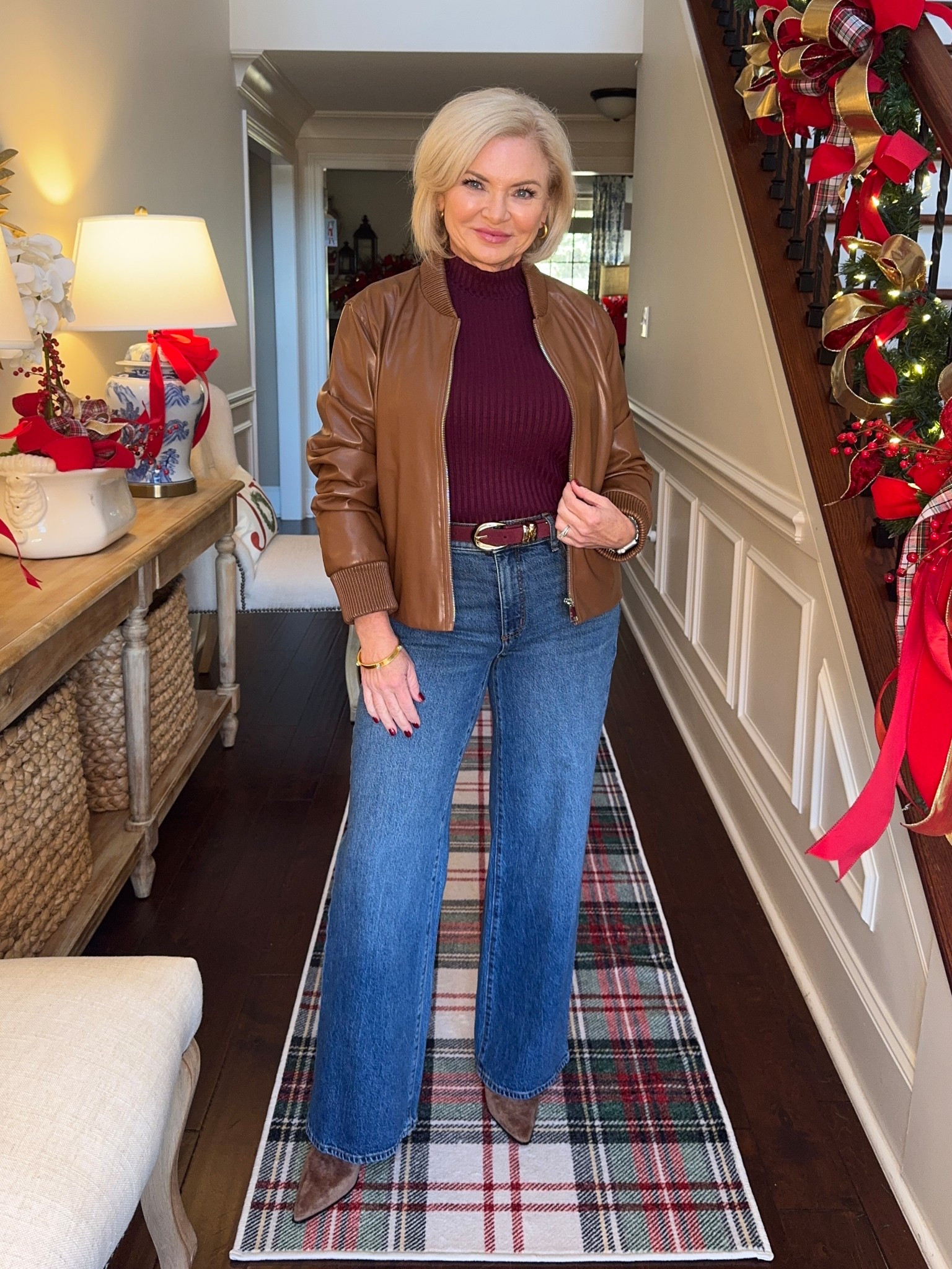 This convertible jacket is one of the most versatile items in my closet! Love how it looks paired with the burgundy mock neck top. Wearing Medium jacket, Small mock neck, 27 jeans. 

Modern classic style
Sustainable fashion
Bomber jacket
Jeans outfit

Casual outfit
Fashion over 40
Petite fashion
Midlife fashion
Gen X Style

#stylewithserena
#petitefashion
#midlifefashion
#fashionover40
#genxstyle

#LTKOver40 #LTKPetite #LTKSeasonal