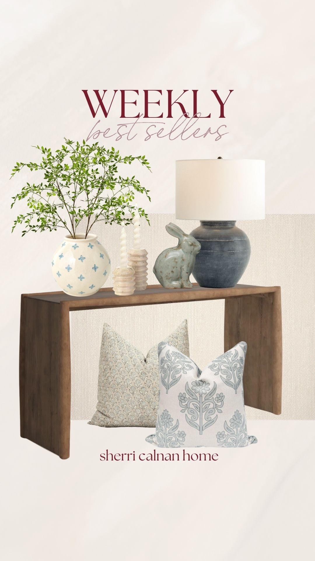 Weekly best sellers featuring neutral throw pillows, decorative ceramic vases, textured table lamps, faux greenery stems, woven console tables, and classic home accents everyone is loving. These top picks are some of the most loved pieces for everyday home styling.

weekly best sellers home decor, neutral throw pillows, ceramic decorative vase, textured table lamp, faux greenery stems, woven console table, classic home accents, best selling home decor finds, Amazon home favorites, sherricalnanhome

#LTKHome