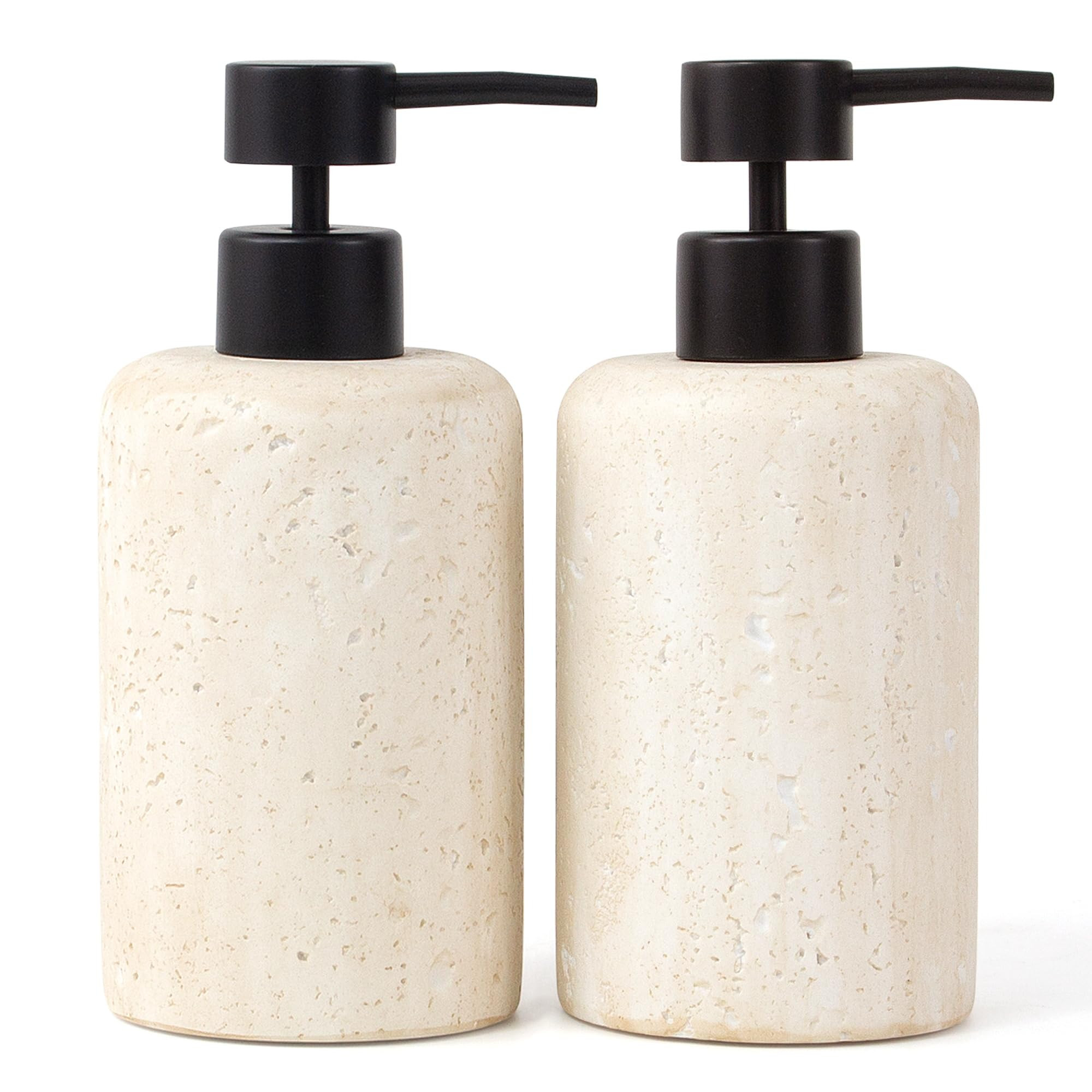 2pcs/Set Hand Soap Dispenser Sets - 10.8oz Refillable Resin Liquid Soap Dispensers with Rust-Proo... | Amazon (US)