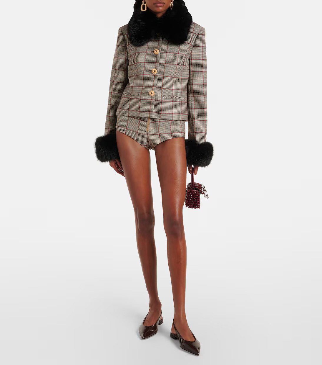 Checked cropped jacket | Mytheresa (US/CA)