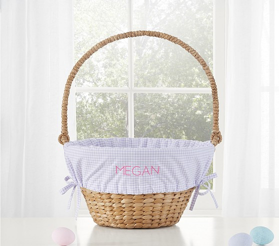 Gingham Easter Basket Liners | Pottery Barn Kids