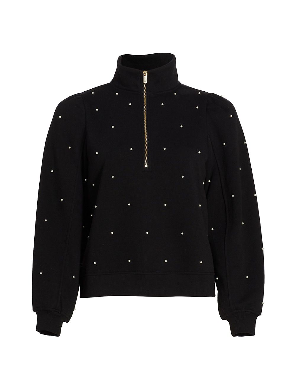 Kellen Faux Pearl Half-Zip Sweatshirt | Saks Fifth Avenue