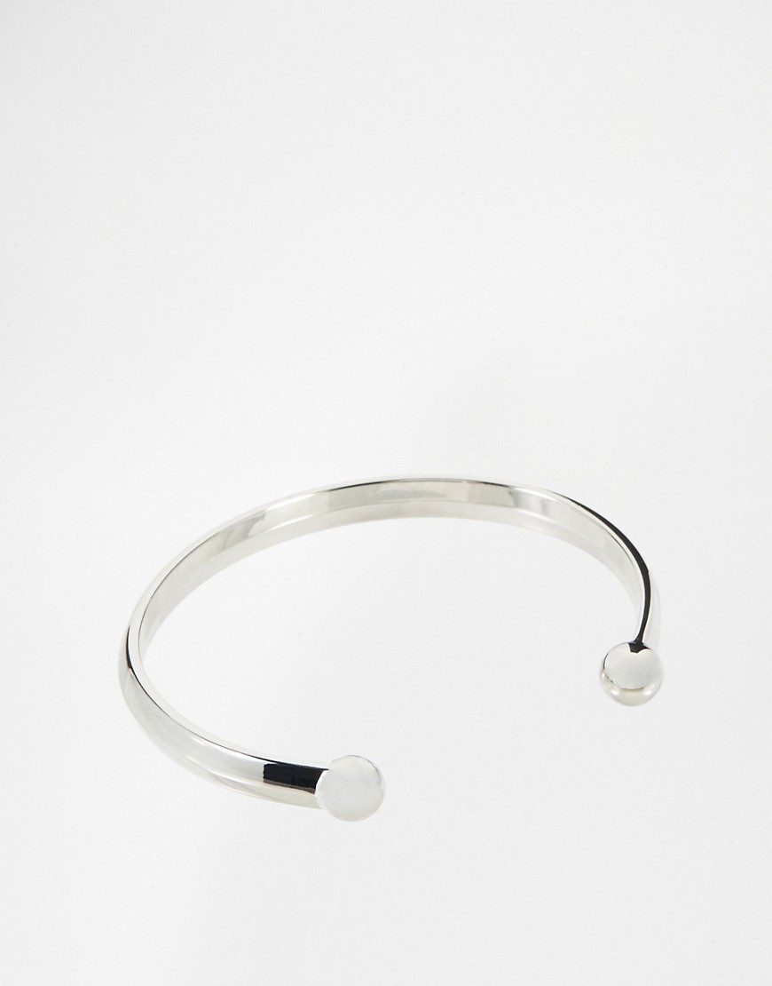 ASOS Bangle In Silver | ASOS UK