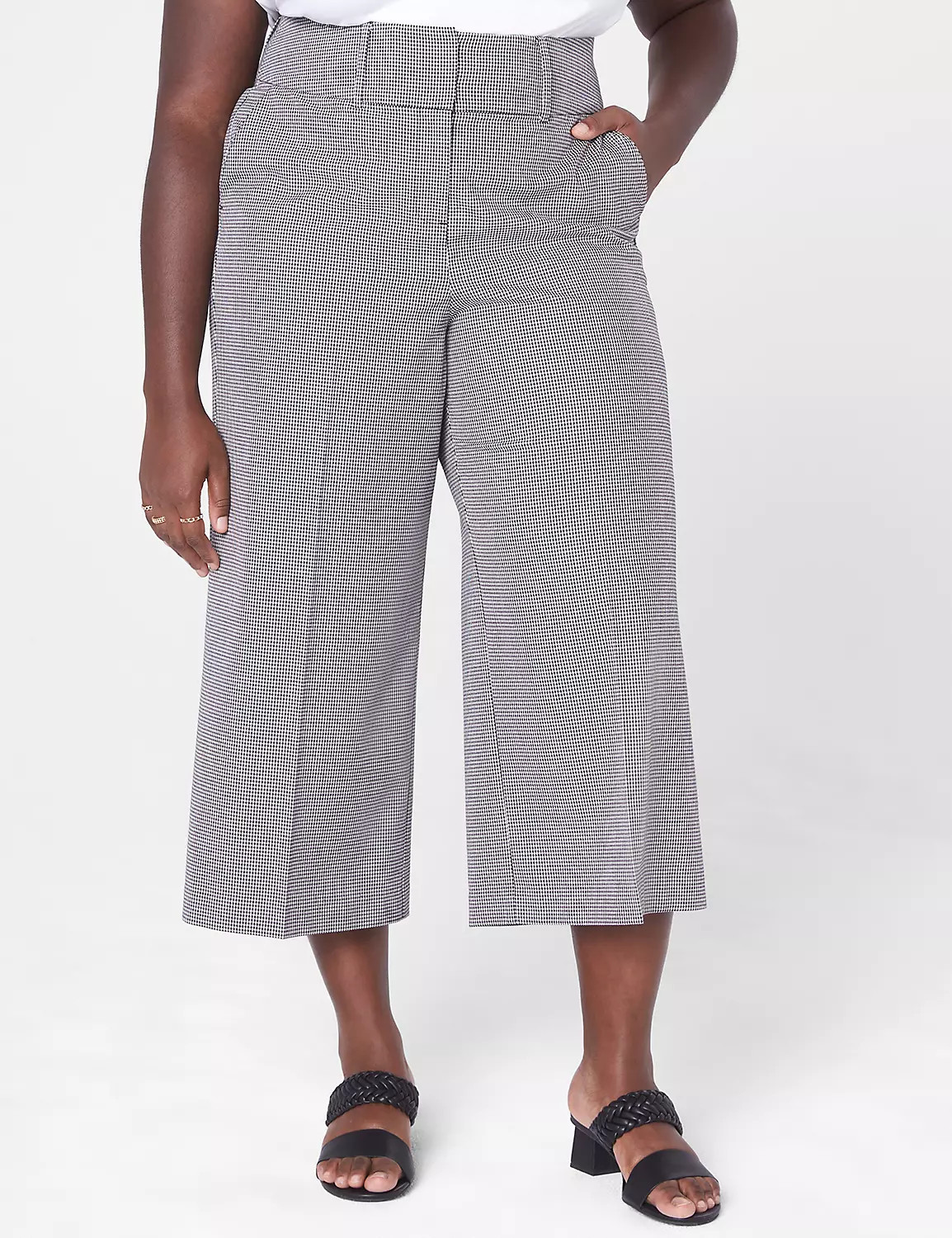 High-Rise Perfect Drape Wide Leg Capri Pant | LaneBryant | Lane Bryant (US)
