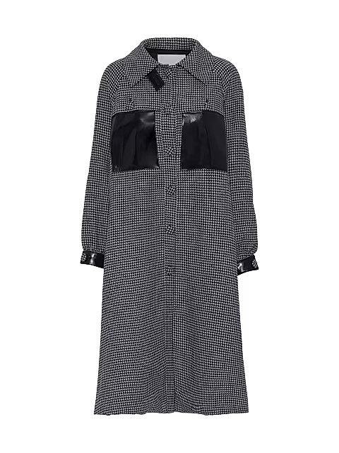 Odette Houndstooth A-Line Jacket | Saks Fifth Avenue