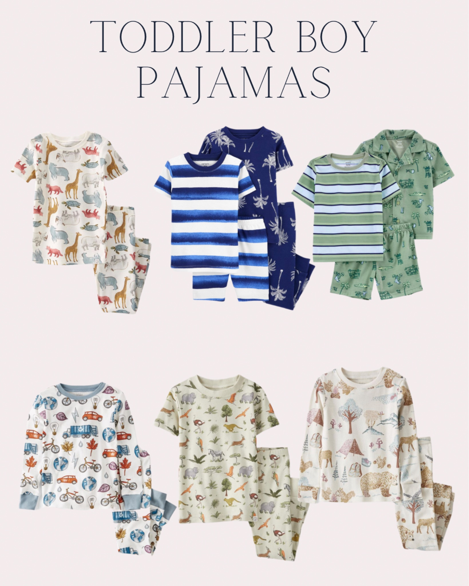 Cute Toddler Boy Summer Pajamas 

Boys sleepwear - pajama set - carters kids - neutral boys pajamas - organic cotton - little planet - travel pajamas - toddler boy outfits- two piece pajama sets 

#LTKU #LTKunder50 #LTKkids