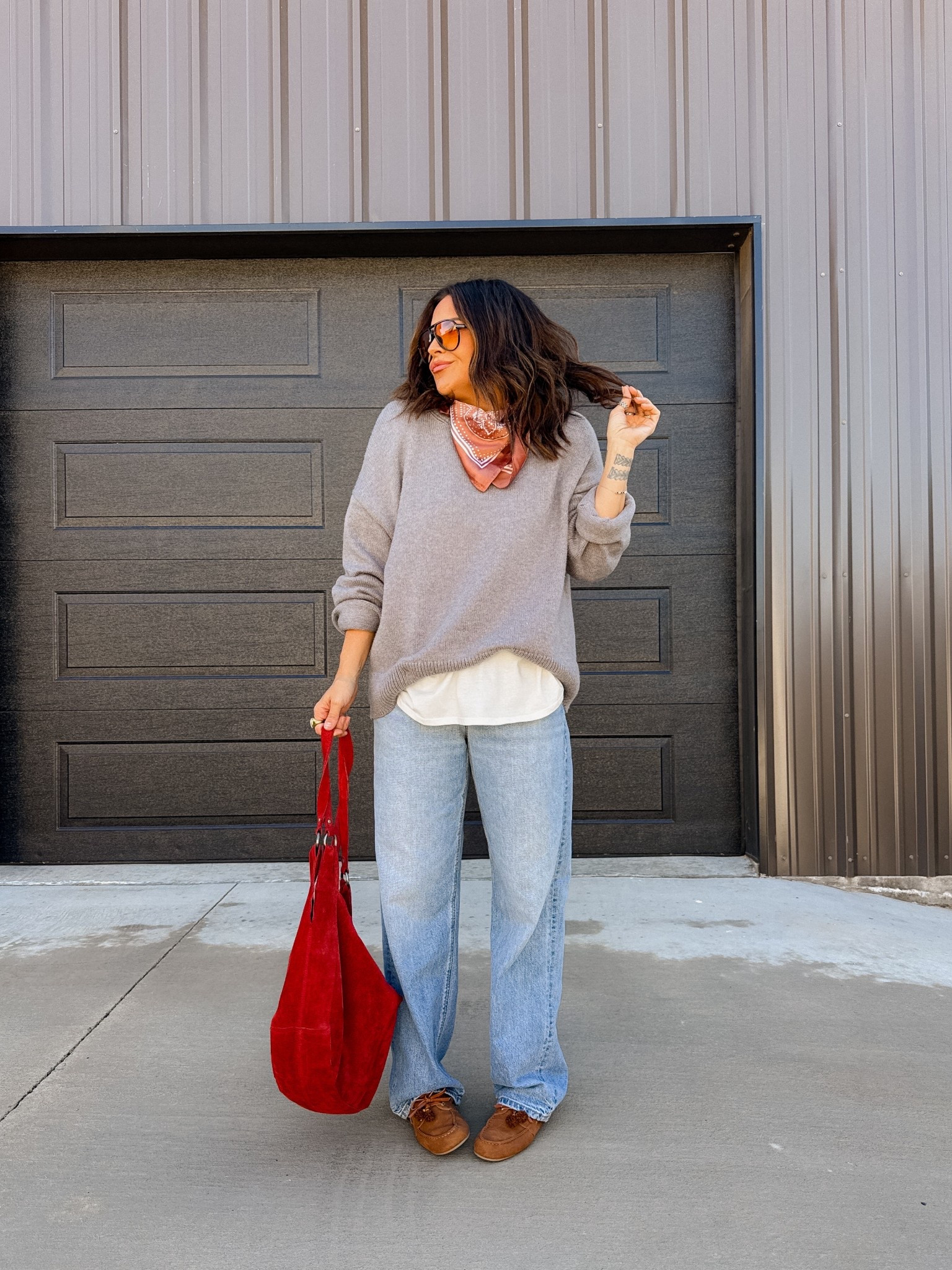 Pinterest inspired outfit. 
Sweater: large
Tee: XL
JEAN: true to size (I got the 10 long)
loafers: true to size 

@American Eagle Outfitters 
@Target Walmart, Amazon 

#LTKdayinmylife #LTKgrwm #LTKootd