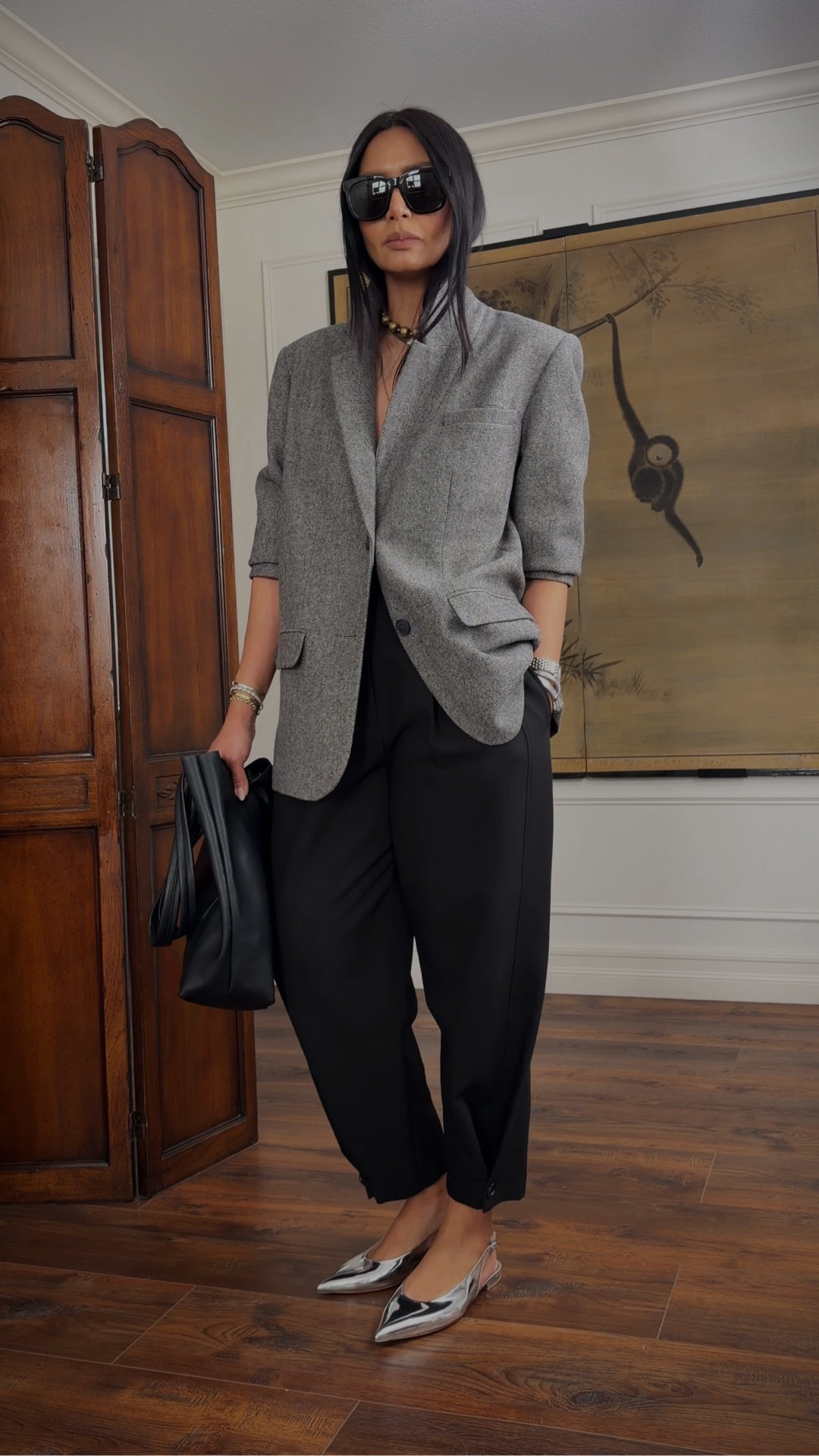 My pants are old from Zara but found others like it. Linking the exact blazer and shoes. My blazer is size large and I sized up ½  a size in the shoes. 

#LTKOver40 #LTKdayinmylife #LTKmomlife