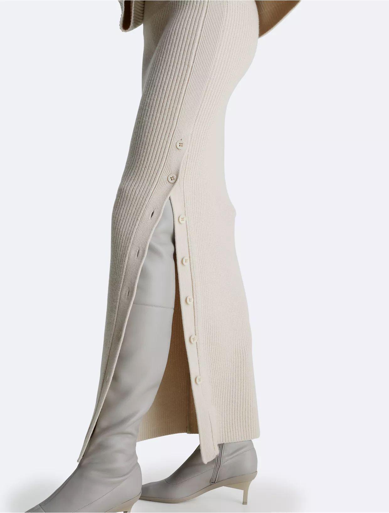 Ribbed Wool Maxi Skirt | Calvin Klein | Calvin Klein (US)