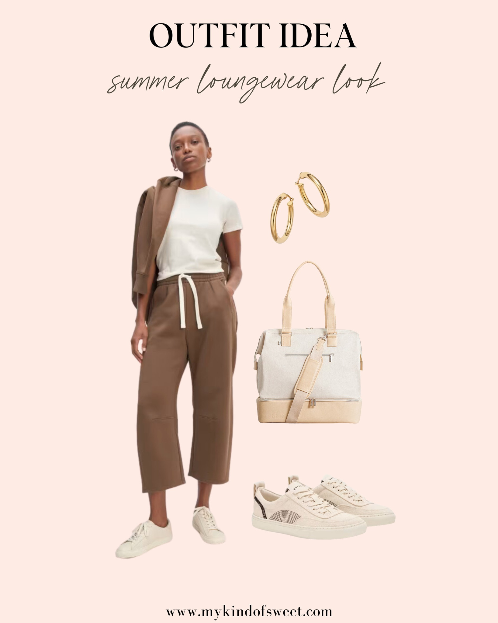 This loungewear look from Everyone is casual and comfy. Pair it with some gold hoops from Bloomingdale’s for some extra shine. The Revolve bag is also a must-have. 

#LTKStyleTip #LTKShoeCrush #LTKActive