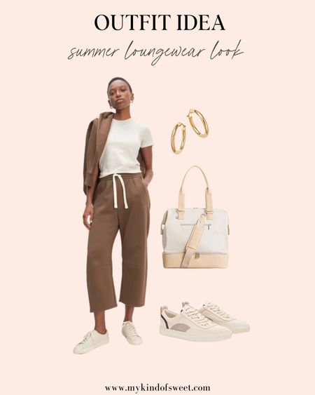 This loungewear look from Everyone is casual and comfy. Pair it with some gold hoops from Bloomingdale’s for some extra shine. The Revolve bag is also a must-have. 

#LTKStyleTip #LTKShoeCrush #LTKActive