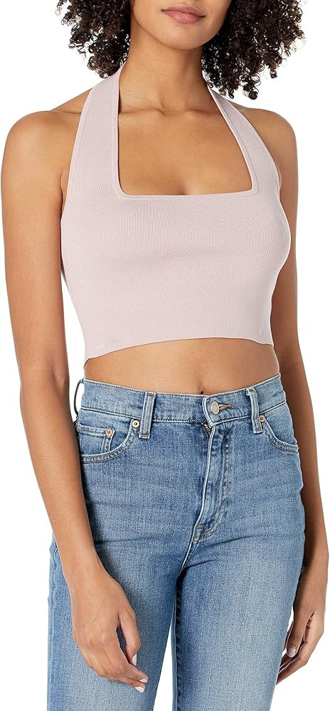 The Drop Women's Greta Fitted Square-Neck Halter Sweater Bralette | Amazon (US)