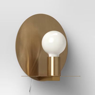 Circle Sconce Wall Light (Includes LED Light Bulb) Brass - Project 62™ | Target