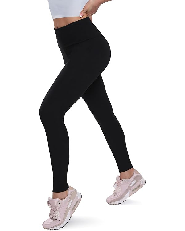 QGGQDD Fleece Lined Leggings Women - Soft Tummy Control High Waisted Winter Thermal Warm Yoga Pan... | Amazon (US)