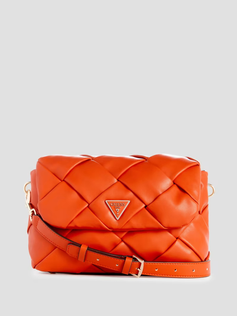 Zaina Woven Shoulder Bag | Guess US | Guess (US)