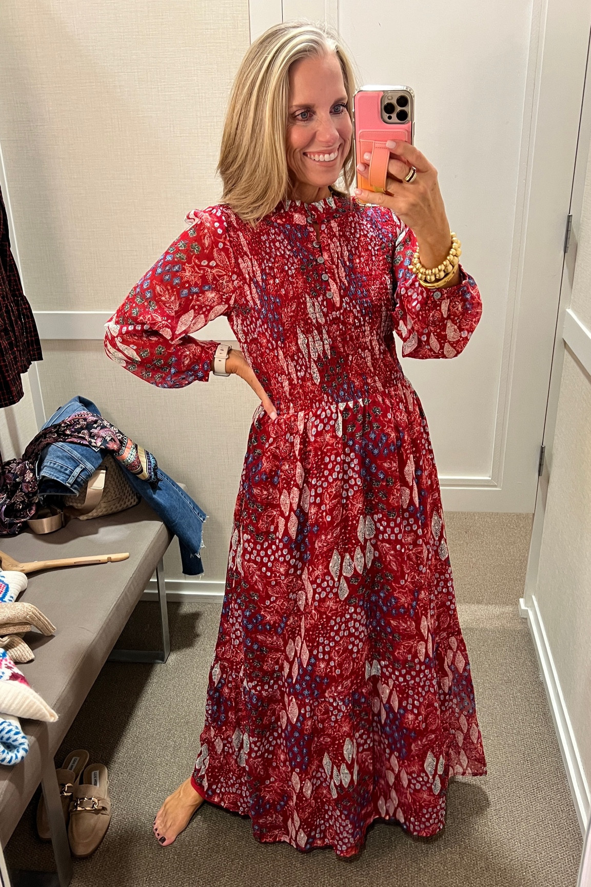Loft Smocked Tiered Maxi Dress Smocked Halter Dress