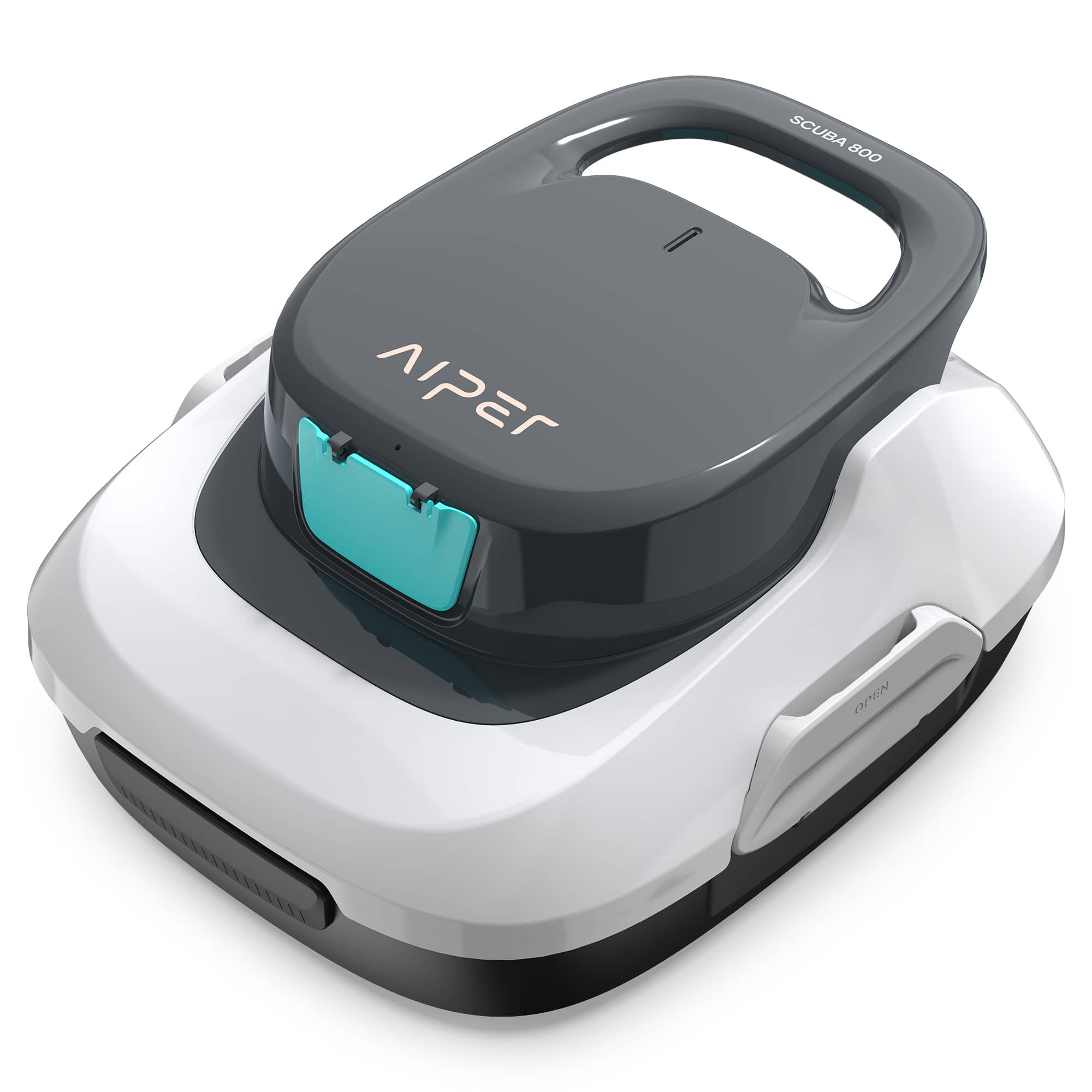 Aiper - Scuba 800 Cordless Robotic Pool Cleaner for Flat Above-Ground Pools up to 860sq.ft, Automatic Pool Vacuum - White | Best Buy U.S.