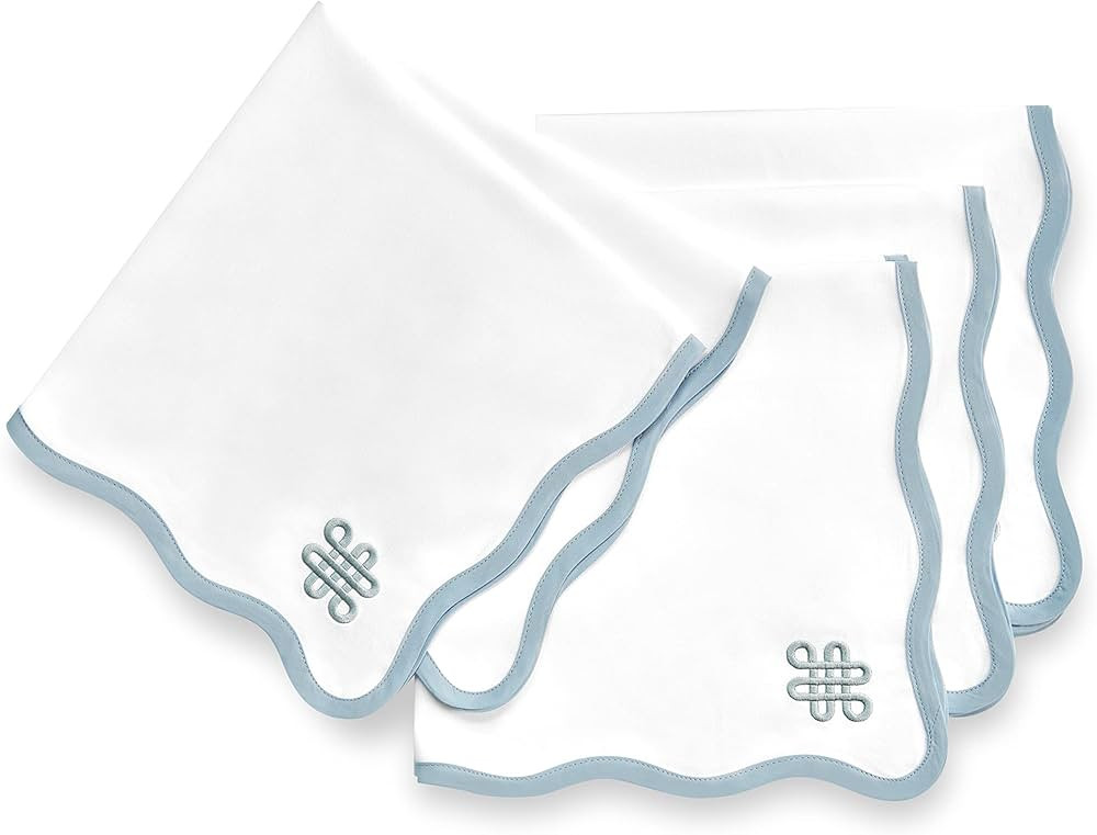 Hofdeco Premium Coastal Cotton Cloth Napkins Set of 4, 20"x20" Washable Dinner Napkins for Beach ... | Amazon (US)