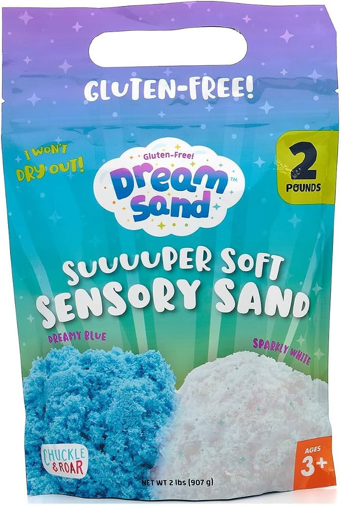 Chuckle & Roar Sensory Dream Sand Bulk 2lb Container \u2013 Gluten-Free, Never-Drying Super Soft ... | Amazon (US)
