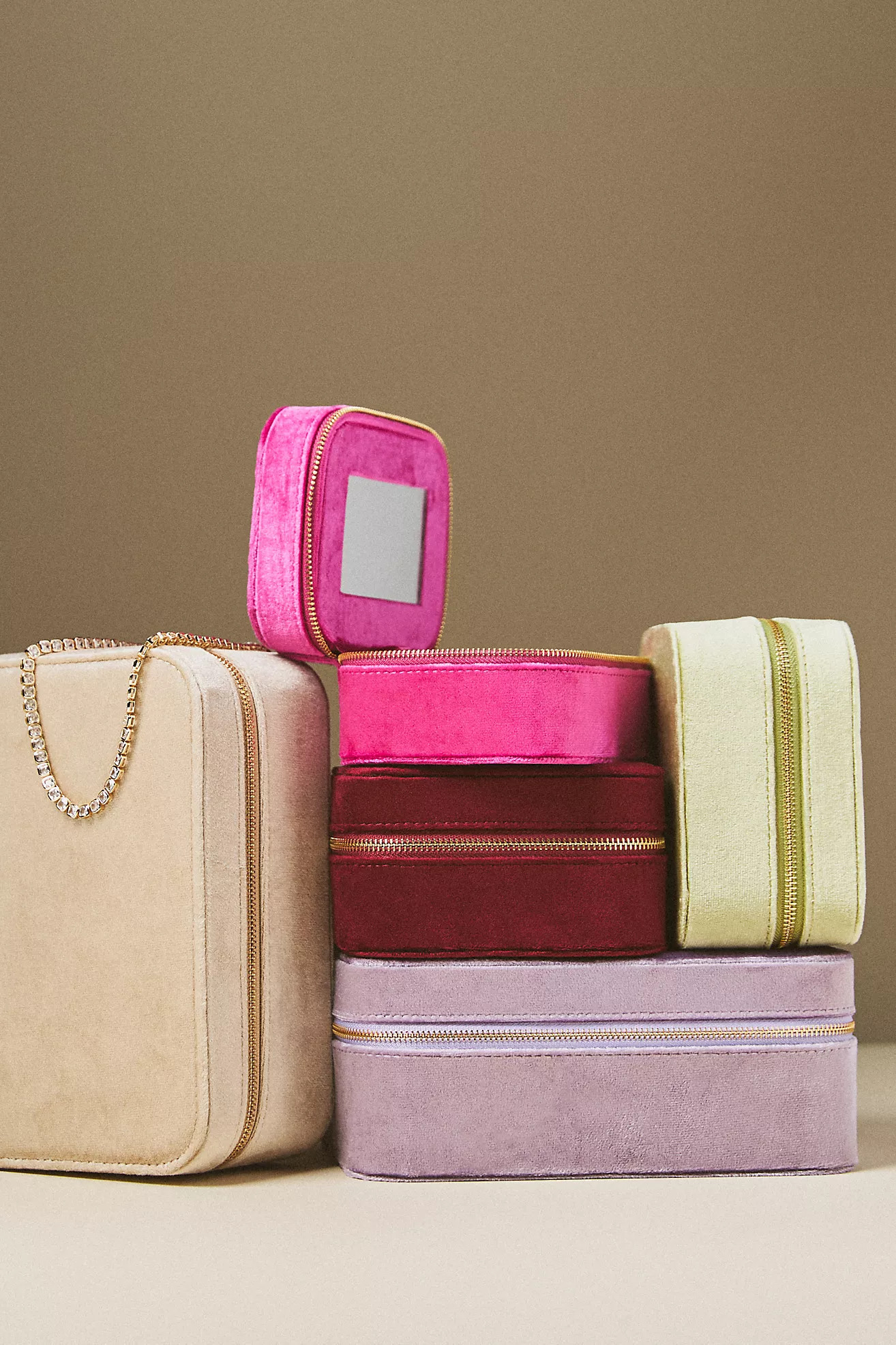 Arlet Flocked Velvet Jewelry Box | Anthropologie (US)