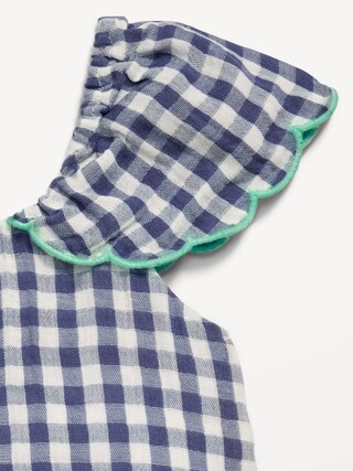 Printed Short-Sleeve Scallop-Trim Top for Toddler Girls | Old Navy (US)