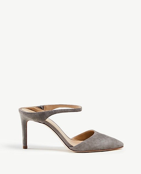 Jodie Suede Mule Pumps | Ann Taylor (US)