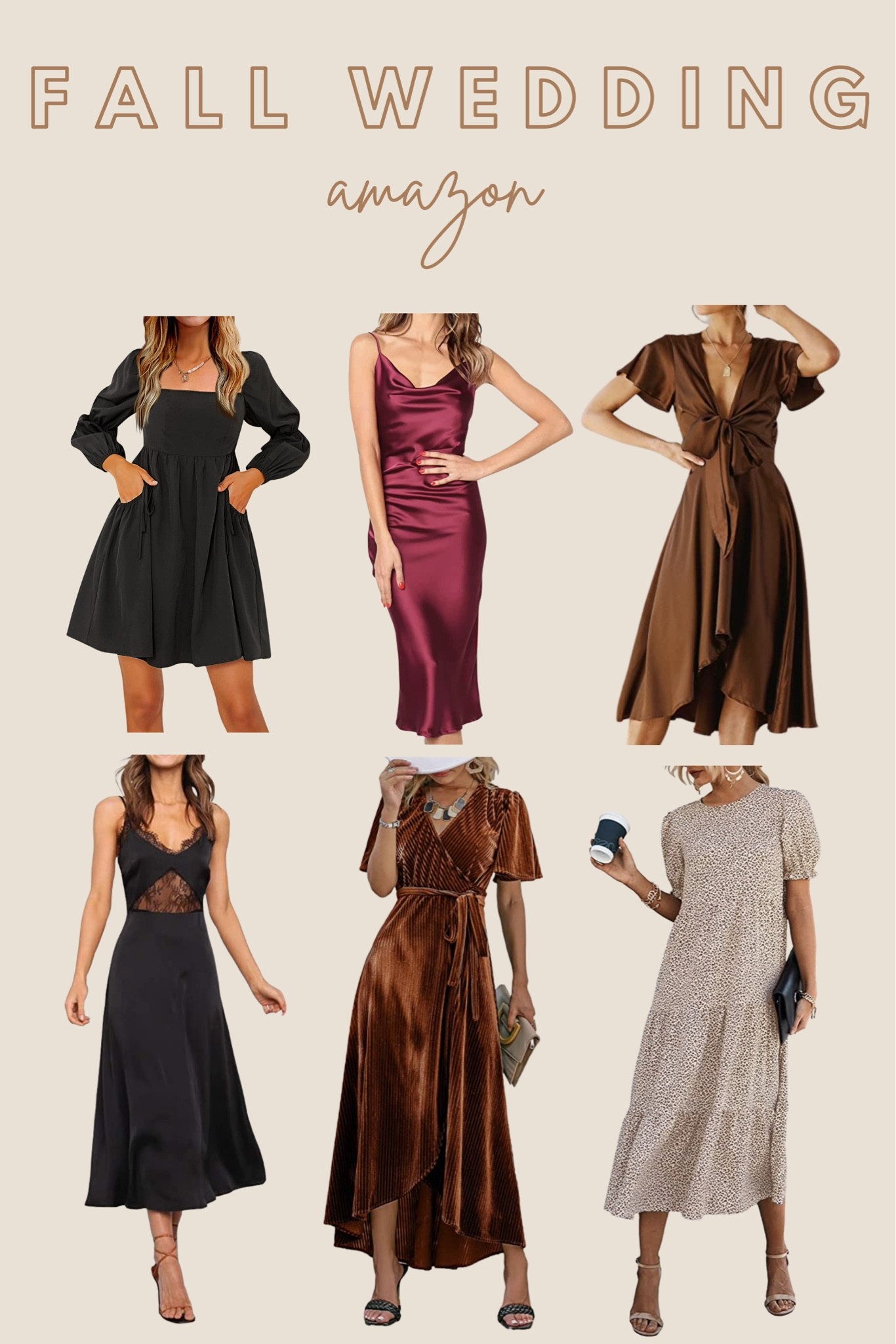 Fall wedding guest, wedding guest, wedding guest dress 

#LTKSeasonal #LTKunder50 #LTKunder100