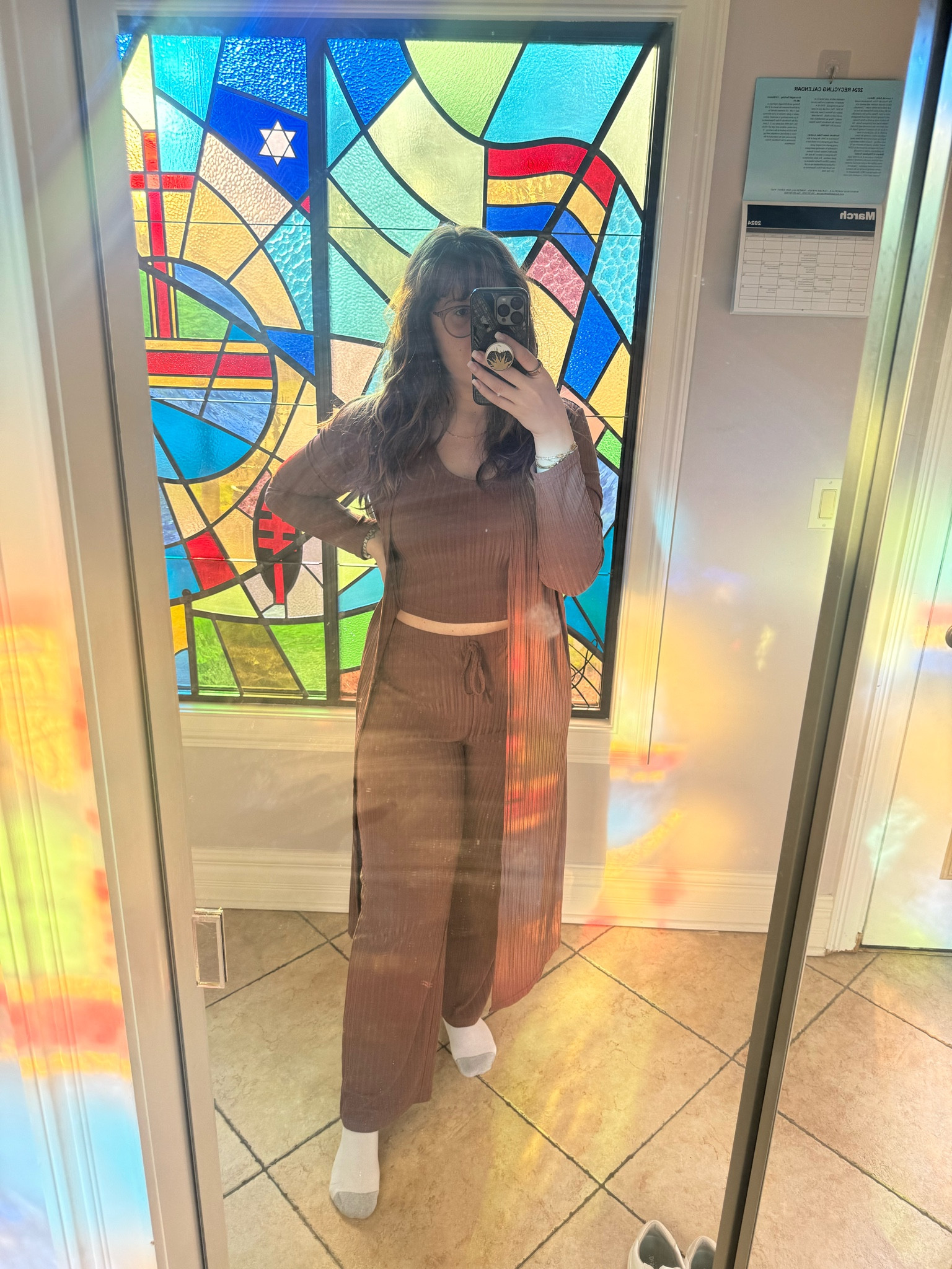 The perfect work from home outfit. This matching set is so comfortable! Three pieces, pants, a tank and a sweater 

#LTKstyletip #LTKfindsunder50 #LTKworkwear