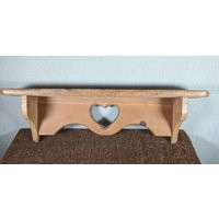 Large Wall Shelf Vintage Wood With Heart Cutout | Etsy (US)